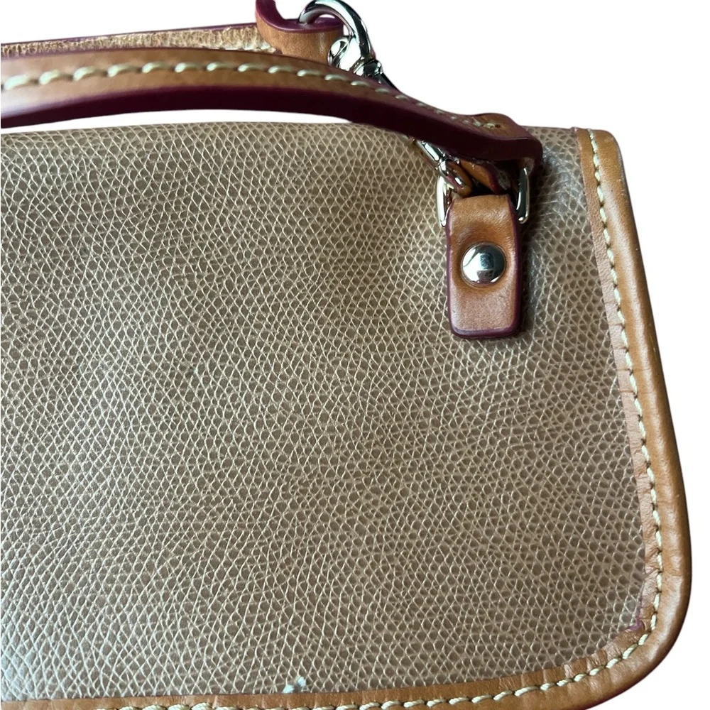 Vintage Dooney & Bourke Camel small coin Wristlet #dooney&bourke - Picture 8 of 8